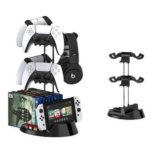 DEVASO游戏手柄展示支架PS5/4/3 xbox头戴式耳机支架通用展示挂架收纳任天堂switch掌机游戏卡带光碟盘收纳架