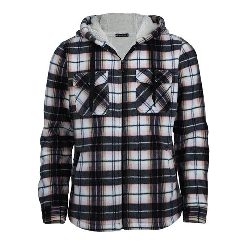 E 29891 Men's Plaid Hooded Jacket 格纹连帽棉衣 欧美跨境