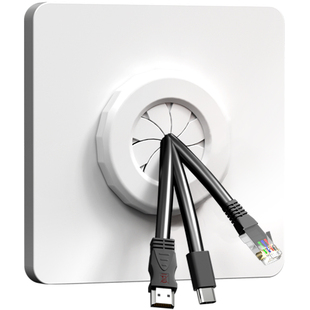 86型出线孔面板空白插座遮挡盖电视网线墙壁堵洞穿线装饰遮丑盖板