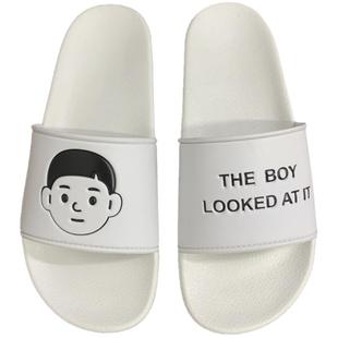 细细条 拖鞋女夏外穿防滑ins港味风网红情侣沙滩鞋男潮流平底凉鞋