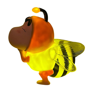 蜜蜂蜡笔小新拍拍夜灯氛围灯床头手办摆件公仔玩偶动漫生日礼物