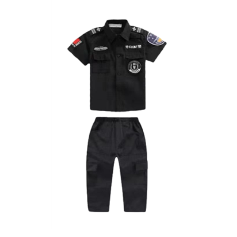 六一儿童警官特种兵男保安女童小孩子玩具衣服服装男童演出装成衣