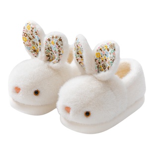 儿童棉拖鞋包跟男女童冬季室内防滑保暖棉鞋宝宝中大童亲子毛拖鞋