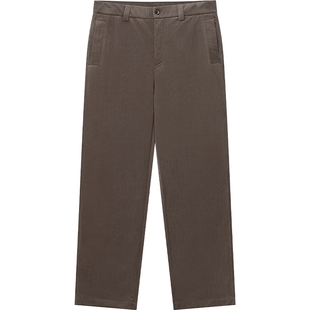 JDV男装商场同款春秋新款浅咖色男士直筒休闲裤子肌理长裤WPL4614