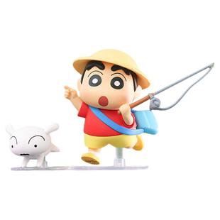 TOPTOY正版蜡笔小新夏日大作战系列手办盲盒可爱生日礼物潮流摆件