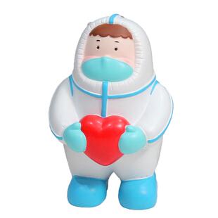 大白抗疫公仔纪念品玩偶手办防护服核酸检测防疫人员车载装饰摆件