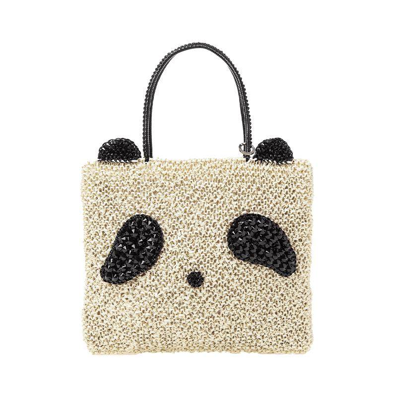 ANTEPRIMA/安蒂佩玛PANDA萌宠系列手工编织托特包大容量手提包