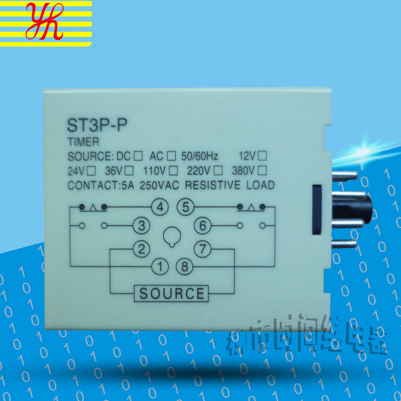 新款超级时间继电器ST3P-P/AC220V底座和面板另买：请在详情里选