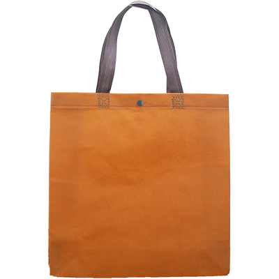 好看的焦糖色立体大容量无纺布袋