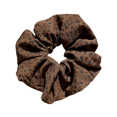 赵露思同款豹纹大肠发圈新款