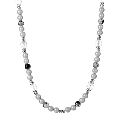 VOYAGE反光珍珠拼接项链小众配饰