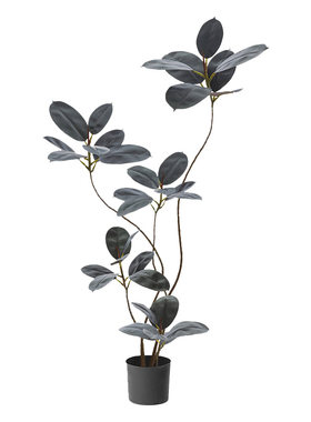 仿真绿植黑金刚橡皮树室内客厅大型盆栽高端轻奢仿生假树植物摆件