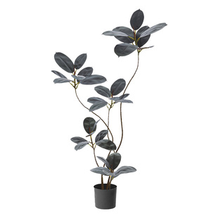 仿真绿植黑金刚橡皮树室内客厅大型盆栽高端轻奢仿生假树植物摆件