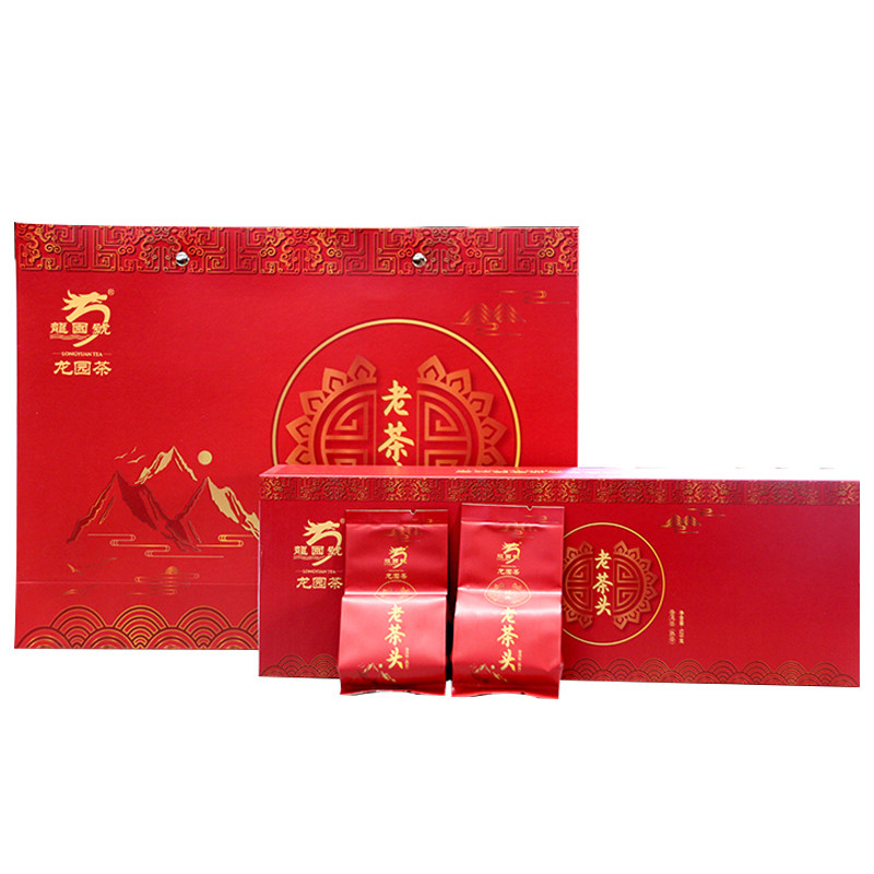 龙园号普洱茶 熟茶 经典老茶头20袋x6g 小袋装 礼品茶