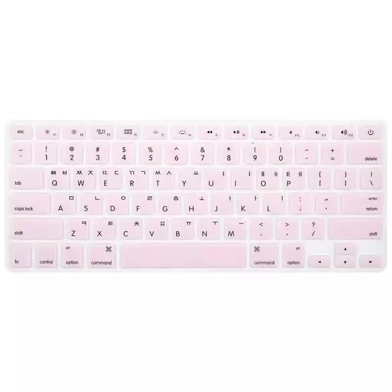 韩语韩文防水硅胶键盘保护膜 适用于苹果电脑13.3寸笔记本macbook