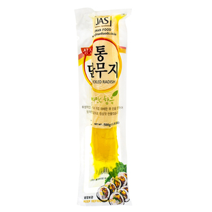 寿司食材JAS进安黄萝卜大根韩式紫菜包饭用腌渍整根黄萝卜500g