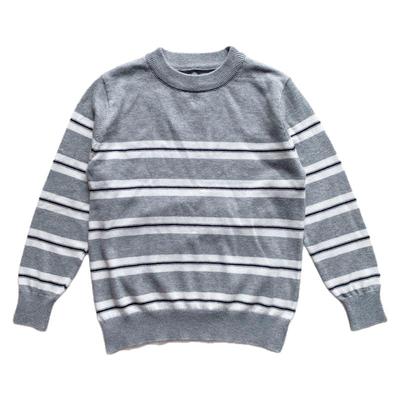 男童纯棉针织衫薄款圆领打底衫