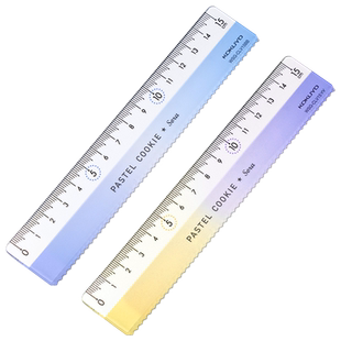 【狂欢】2026N年货节-特卖|国誉爆款直尺小学生用.日本KOKUYO+波浪淡彩弯弯15cm亚克力透明加厚曲线一二年级