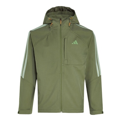 Adidas/阿迪达斯正品2025男士抓绒耐穿保暖户外运动夹克KR2497