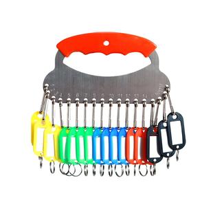 不锈钢钥匙板钥匙扣钥匙盘钥匙圈可拆卸家用管理标记钥匙牌电话