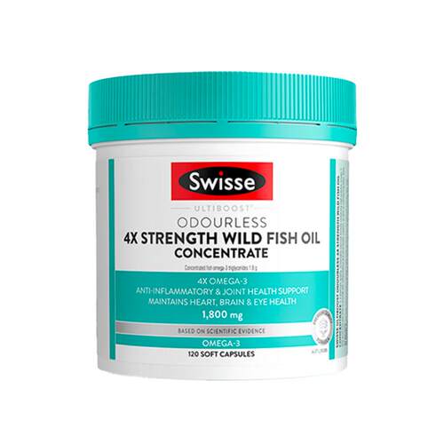 【自营】Swisse斯维诗鱼油高浓度omega3正品成人dha护心脑眼