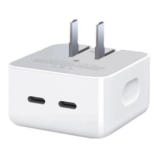 Apple/苹果 原装35W双USB-C端口小型电源适配器适用于苹果iPhone17 12 13 14 15 16手机iPadAir Mini平板等