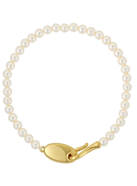 一撇一捺珠光手链人造珍珠手串