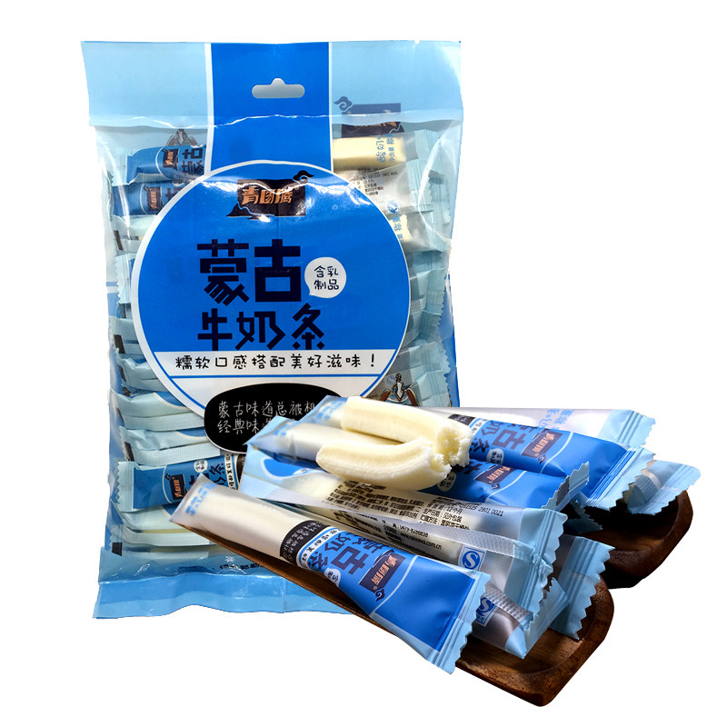 青图腾牛奶条内蒙古特产奶条奶酪块奶棒奶皮子奶制品即食奶条袋装