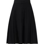 中长款半身裙女2025秋季新款高腰显瘦a字蓬蓬裙过膝伞裙大摆裙子