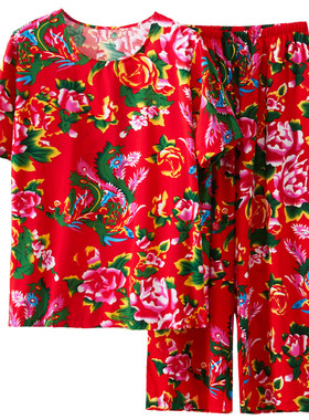 夏季绵绸家居服舒适透气