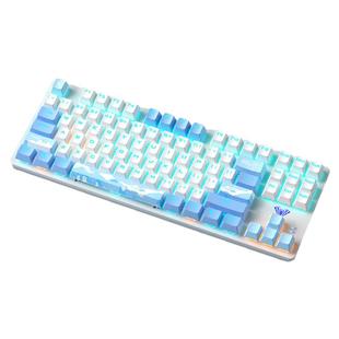 狼蛛机械键盘87/104键有线青茶轴电竞F游戏办公外设热插拔三角洲