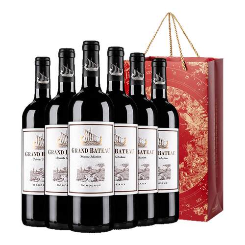 ASC法国小龙战舰珍选波尔多热销红酒整箱干红进口葡萄酒送礼