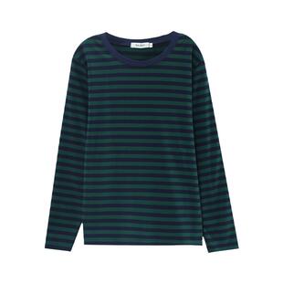 女士t恤2025秋装新款时尚洋气长袖中年妈妈纯棉宽松休闲高级上衣