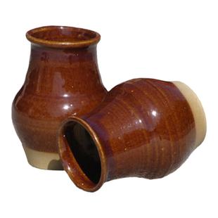 云南土陶罐 笔筒厨房收纳置物罐 手工制作土窑粗陶桌摆花插水培瓶