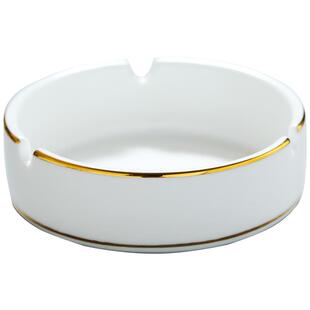 烟灰缸陶瓷创意个性潮流家用客厅办公室茶几防飞灰小烟缸白色定制