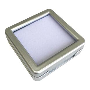 珠宝小盒宝石盒裸石盒薄款轻便塑料记忆棉玻璃盖透明首饰收纳盒子