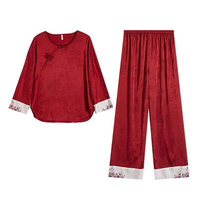 达芬奇密码新中式国风睡衣女套装