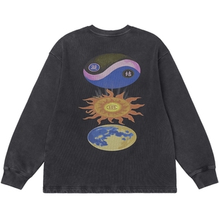 【CLOTTEE by CLOT】日月同辉印花水洗卫衣 瑞系列