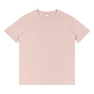 白色短袖t恤男夏季纯棉圆领半袖体恤男士打底衫纯色定制新疆棉潮