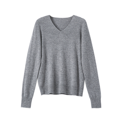 羊毛羊绒无缝圆/V领针织打底