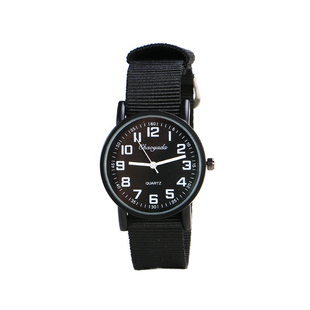 儿童时间手表男女孩男童防水中小学生孩子帆布带电子表中大童数字