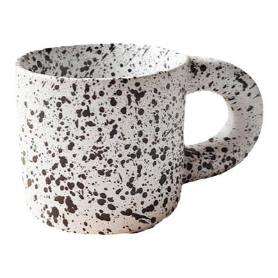 二郎家 9.9两个简约家用大容量北欧情侣对杯陶瓷杯水杯马克杯微瑕