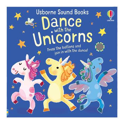 英文原版  Dance with the Unicorns 与独角兽跳舞 幼儿启蒙发声书 培养专注力 2-6岁幼儿宝宝亲子互动启蒙培养发声书读物