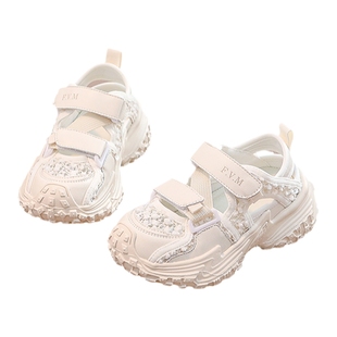 FVM女童鞋子儿童运动凉鞋2026新款夏季薄款女孩宝宝包头夏款大童