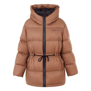 朗姿欧洲EiLEEN ELITEE霍尔多巴吉白鹅绒羽绒服冬季修身外套大衣