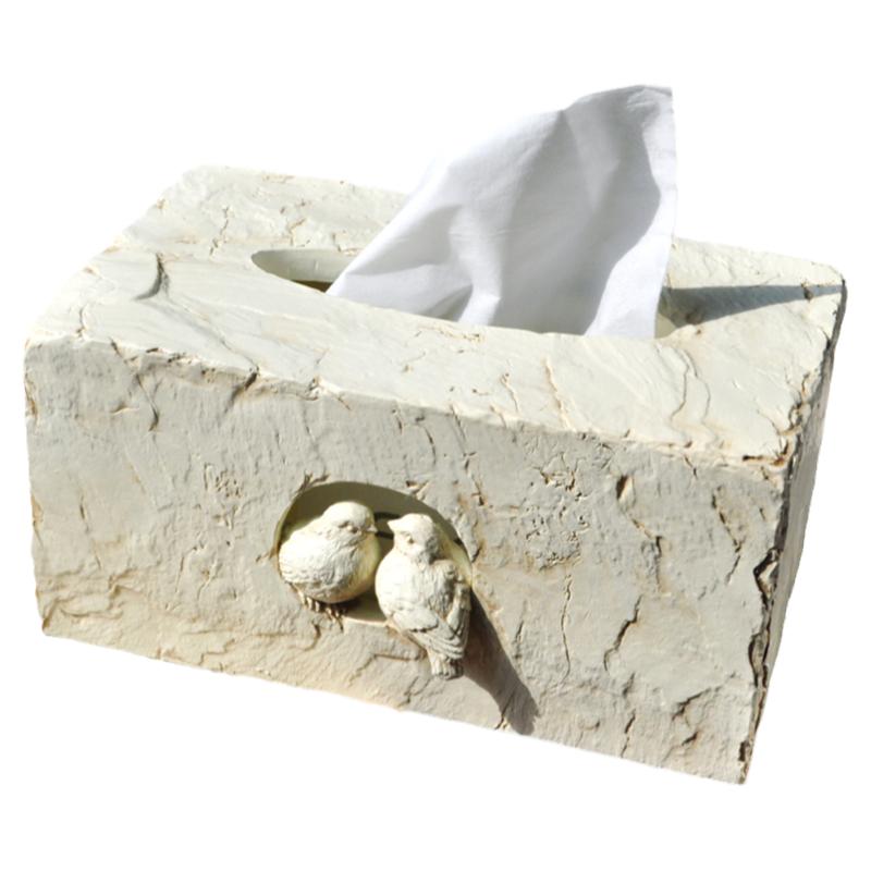 纸巾盒抽纸盒卷纸筒家用客厅餐厅茶几做旧复古北欧简约多功能创意