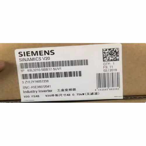 议价西门子6SL3210-5BB17-5UV1原装V20变频器6SL32105BB175UV1 0.