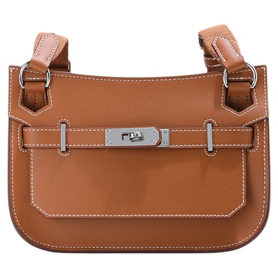 鹿师傅mini凯莉包头层牛皮女包