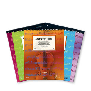 小提琴名曲集 小协奏曲 小夜曲 练习曲 二重奏等 全套共一至五册 朔特乐谱书 most beautiful classical original pieces Vol 1- 5