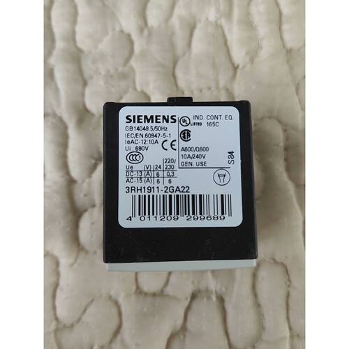 询价下单全新 3RH1911-2GA22辅助触头 可开发票